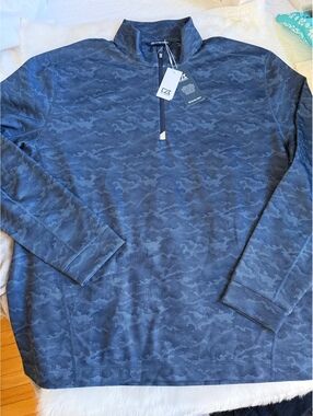 Cutter & Buck Men's XXL Moisture-Wicking Long Sleeve Pulloer